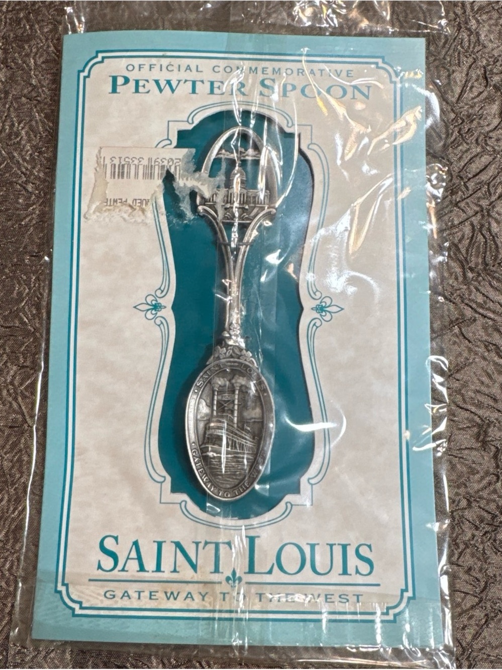 Saint Louis Commemorative Pewter Spoon - Silver
